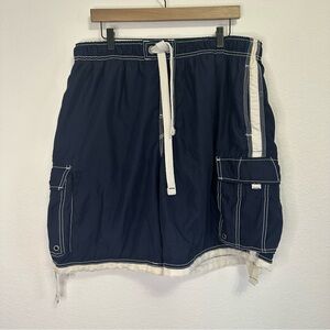 Men’s No Boundaries Navy Blue Swim Trunks – Size XL (40/42)